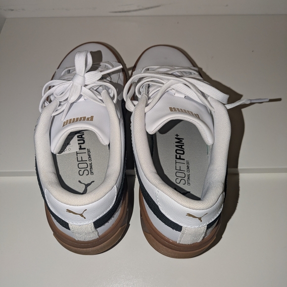 Puma White and Brown Sneakers - Picture 4 of 7